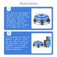 thumbnail image 3 of Soidarity VIARON Universal Mountain Bike Bearing Headset 42-52mm Rodamientos dobles Accesorios de ciclismo Reemplazo de piezas Azul Type2 NO2, 3 of 6