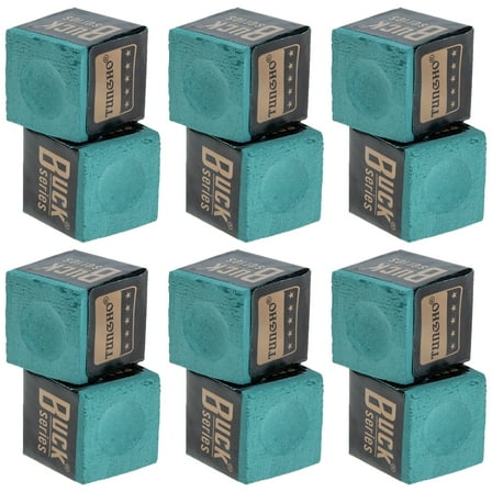 12 Pcs Green Pool Chalk Liner Billiard Accessories Cue Supplies