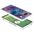 thumbnail image 3 of Nalacover for Google Pixel 7A Marble Pattern Slim Case Compatible with MagSafe Wireless Charging, Soft Silicone/TPU Shockproof Non-Yellowing Lightweight Protective Cover for Google Pixel 7A, Purple, 3 of 11