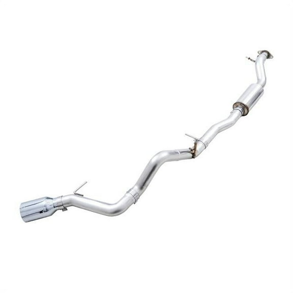 AWE Tuning 2021  Ford Bronco 0FG Single Rear Exit Exhaust w/Chrome Silver Tip & Bash Guard