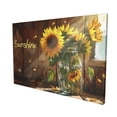 thumbnail image 3 of 16x24 inch 'Sunshine' Slogan Sunflower Vase Canvas Frameless Painting,Indoor Living Room,Bathroom,Study Rustic Wall Decor Canvas Poster,Enchanting Sunflower Vase Decor Paintings Prints Gifts, 3 of 6