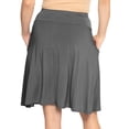 thumbnail image 6 of Stretch Is Comfort Women's A-Line Skirt with Pockets | Rayon/Spandex | Small- 3x, 6 of 6