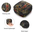 thumbnail image 3 of Letter J with Leaves Flowers Aesthetic Pattern Sanitary Napkin Storage Bag, Zipper Menstrual Cup Pouch Feminine Menstruation First Period Pads Holder for Girls Women Ladies, 3 of 6