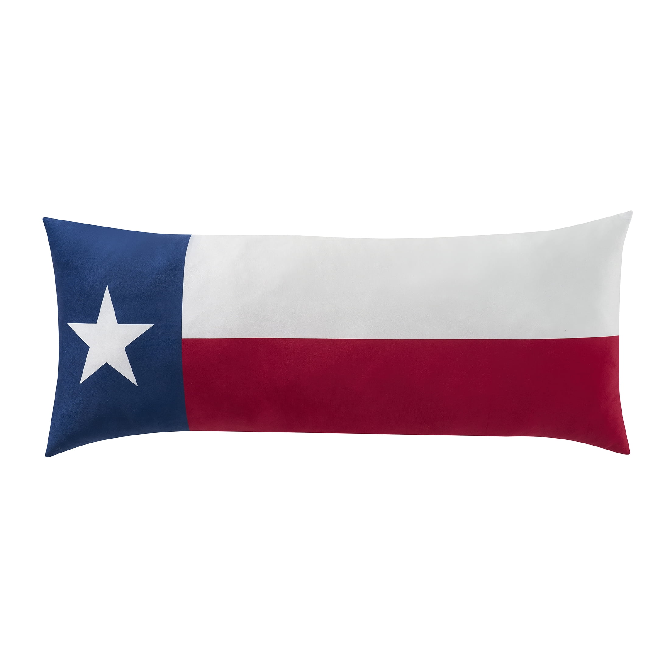 20" x 48 Multicolor Texas Flag Printed Mink Body Pillow