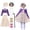 Purple, variant on 100 Day of School for Girls Child Old Lady Set Granny Grandma Dress Up Grandma Granny Dress with Wig for Kids 3-12T Girls 10 Pieces