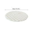 thumbnail image 4 of 50x50cm Living Room Rug Cream Wind Round Carpet Sofa Round Floor Mat Living Room Tea Table Velvet 19.69x19.69 Inches, 4 of 7
