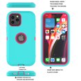 thumbnail image 2 of iPhone 12 Cases, Sturdy Phone Case for iPhone 12 Pro 6.1", Njjex Full-Body Shockproof Protection Heavy Duty Armor Hard Plastic & Shock Absorption Rubber Rugged Bumper 3-in-1 Case Cover - Mint, 2 of 7