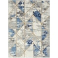 thumbnail image 2 of Nourison Elation Grey/Multi 5'3" x 7'3" Area Rug, Geometric, Modern, Bed Room, Living Room, Dining Room, Kitchen, Easy Cleaning, Non Shedding,, 2 of 8