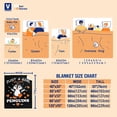 thumbnail image 2 of Penguin Blanket,Gifts for Girls Loves Cute Penguins Animals Plush Throw,Super Soft Flannel Fleece,Warm Throw Blankets,Lightweight Comfy Sheet for Couch Bed Sofa,80"x60" Queen for Women Men, 2 of 6