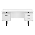 thumbnail image 2 of Monarch Specialties Computer Desk, Home Office, Laptop, Storage Drawers, 60"L, Work, White Laminate, 2 of 9