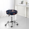 thumbnail image 7 of Naloa Autumn Leaves With Blue Round Bar Stool Cushion Cover 12-14 inch, Fits Kitchen, Office, Restaurant Chairs - 13 inch, 7 of 7