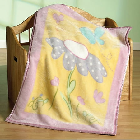 Baby Connection Enchanted Garden Plush Blanket
