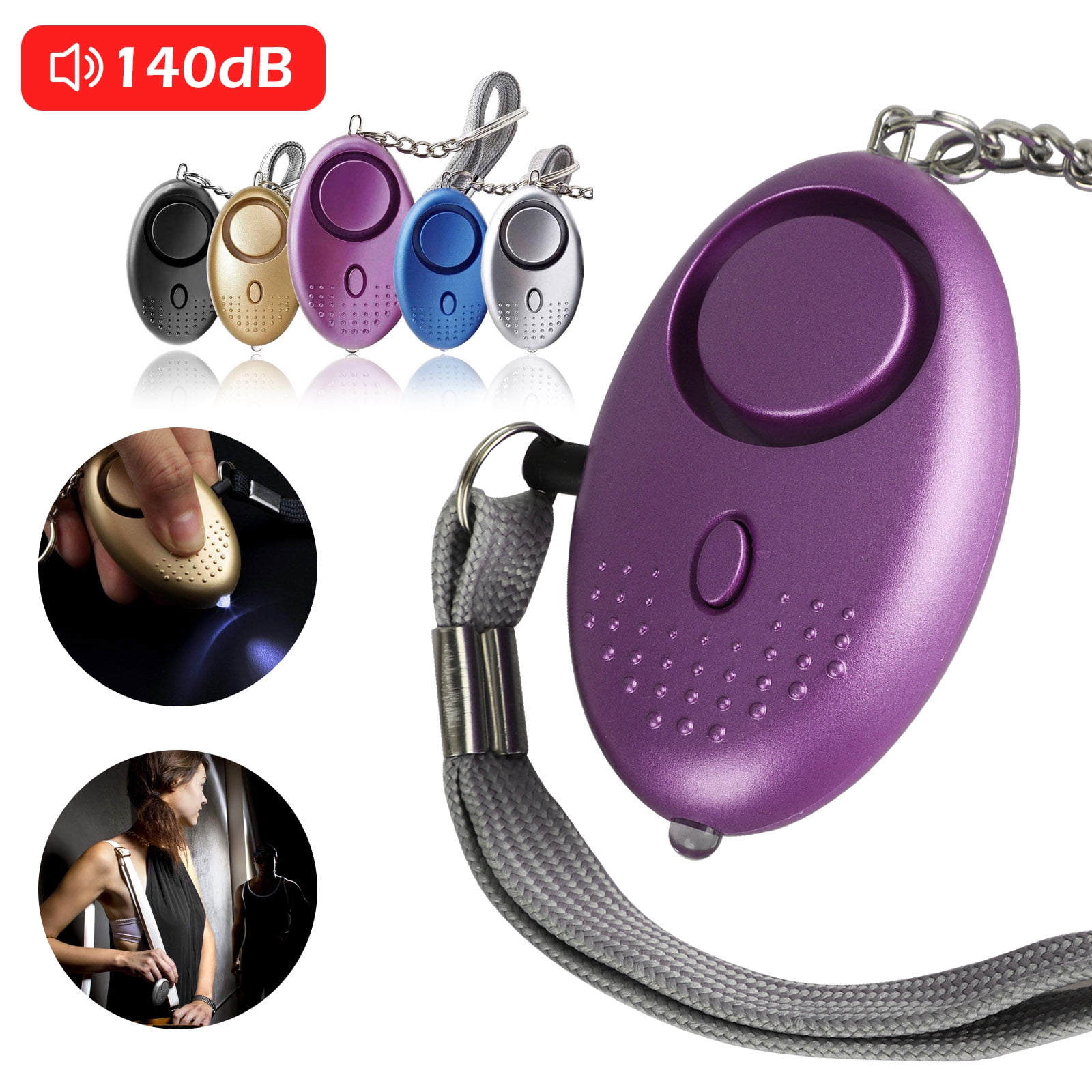 5pcs Safe sound Personal Alarm Keychain, TSV 140dB ...