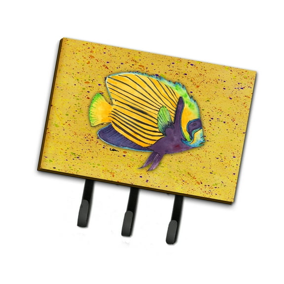 Tropical Fish on Mustard Leash or Key Holder