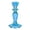 BLUE, variant on Talking Tables Dusky Pink Glass Candlestick Holder | Ribbed 3 Tier Taper Candle Stand for Home Décor, Accessories, Table Decorations, Indoor or Outdoor Dinner Party, Birthday, Wedding