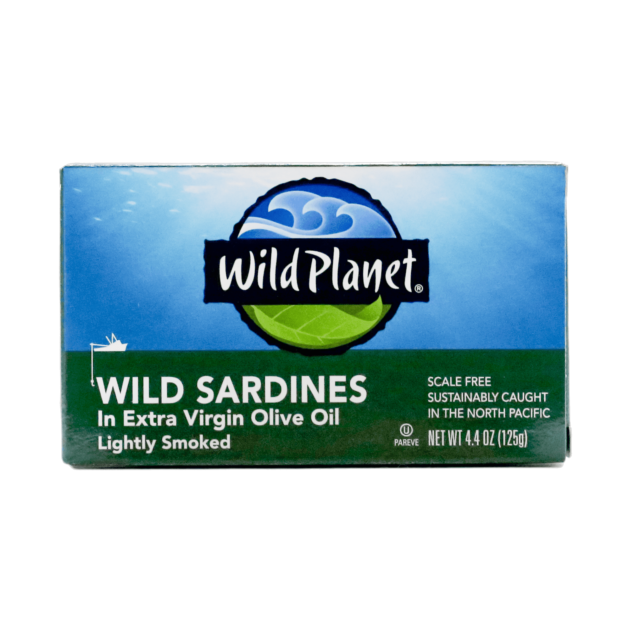 Wild Planet Wild Caught Sardines in Extra Virgin Olive Oil, Lightly Smoked, 4.4 oz Can