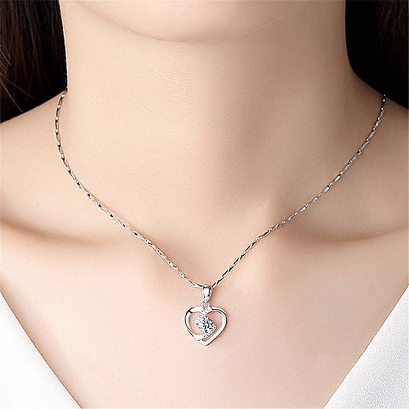 FcBaudy Necklace for Women, Jewelry for Women, Women's Jewelry Fashionable and new peach heart-shaped pendant Necklace pendant Necklace
