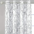 thumbnail image 2 of DriftAway Tree Branch Botanical Pattern Painting Blackout Room Darkening Thermal Insulated Grommet Lined Window Curtains 2 Panels 2 Layers, 2 of 6