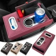 thumbnail image 3 of Car Armrest Cushion, Car Armrest Storage Box, Multifunctional Armrest Box, Armrest Cover with Cup Holder, Center Console Storage Organizer, Water Cup Holder Organizer Tray for Vehicles, 3 of 8