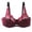 Wine, variant on Pntutb Womens Lace with Steel Ring Solid Color Sexy Double Breasted Push Up Bra