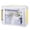 Yellow, variant on SAYEEC Plastic Paper Storage Boxes, A4 Clear Portable Document Storage Box, Transparent Project Case with Handle & Snap-Tight Latches, White