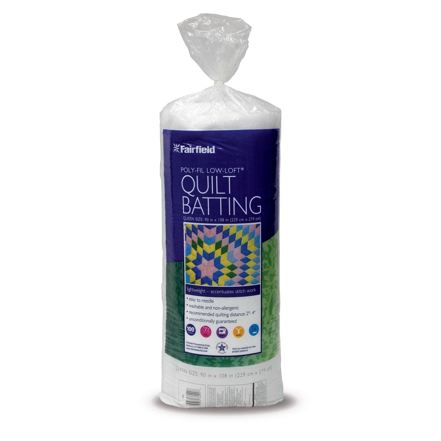 FAIRFIELD Low-Loft® Quilt Batting - Queen - 228 x 275cm (90" x 108")