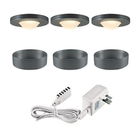 

120V Halogen Brushed Aluminum Undercabinet Recessed Lighting - 72 in.