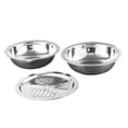 thumbnail image 2 of Juego de lavabo de acero inoxidable con rallador, recipiente para almacenar alimentos fácil de limpiar, desagüe 28 centímetros, 2 of 9
