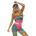thumbnail image 3 of Leg Avenue Womens Cardio Cutie Aerobics 80's Costume, 3 of 5