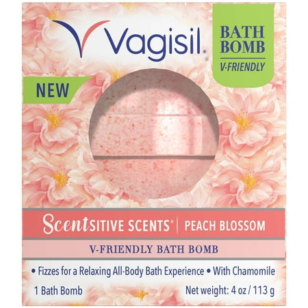 vagisil bomb bath friendly scents sensitive scent vaginal blossom peach ph skin