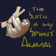 thumbnail image 3 of CafePress - The Sloth Is My Spirit Animal Sweatshirt (Dark) - Classic Crew Neck Sweatshirt, 3 of 4