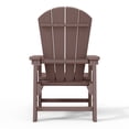 thumbnail image 6 of WestinTrends Malibu Kids Outdoor HDPE Adirondack Plastic Patio Chair, Dark Brown, 6 of 16