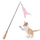 thumbnail image 2 of Palillo divertido del gato de la campana de la plumajuguete natural interactivo telescópico del palillo del gato curvado para los gatos de interior Amonsee No, 2 of 5