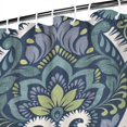 thumbnail image 3 of Blue Ethnic Paisley Pattern Shower Curtain 84"x72" ,Bathroom Decorative Shower Curtains Set with 12 Hooks,Modern Waterproof Washable Shower Curtain, 3 of 6