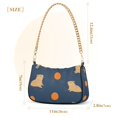 thumbnail image 3 of FORMRS Womens Shoulder Bag with Chain Strap Clutch Purse Cute Tote Handbag, Blue Capybaras, 3 of 7