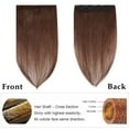 thumbnail image 5 of MY-LADY 10''-24'' 5 Clips in Human Hair Extensions Thick Real Natural Hair Pieces 100% Full Head Remy Hair 12inch #04 Medium Brown（Thin）, 5 of 8