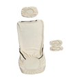thumbnail image 3 of twisto Office Chair Covers Removable Elastic Chair Seat Cover with Headrest Slipcover And Armrest Protector Polyester Yarn Suitable for Home Office Study Spa White, 3 of 8