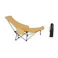 thumbnail image 2 of jinwen Chaise Longue Pliante Robuste pour Camping Pêche Sports Pelouse Kaki, 2 of 9
