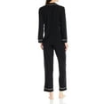 thumbnail image 2 of Eberjey Gisele Pajama Sets Women's Small Black Button Front Long Sleeve ERK1334, 2 of 4