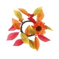 thumbnail image 3 of Portavelas con forma de anillo para decoración del hogar, corona de velas, corona artificial para cocina, comedor, sillas, festivales y celebraciones, 3 of 7