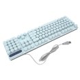 thumbnail image 1 of Gaming Wired Keyboard, Ergonomic Fodable Keyboard, 104 Keycaps Backlit Keyboard with Multimedia Keys for Win   OS X Laptop, 1 of 8
