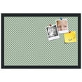 thumbnail image 2 of PinPix 24x16 Custom Cork Bulletin Board Nile Green Diamond Poster Board Has a Fabric Style Canvas Finish, Framed in Nile Green Diamond, by ArtToFrames (PinPix-380), 2 of 6