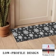 thumbnail image 3 of Black Christmas Snowflake Pattern Door Rugs,Washable Non Slip Door Mats Indoor,Decorative Door Mats,Entry Mat Indoor for Entrance,Bedroom,Kitchen,Bathroom,16"x47", 3 of 6