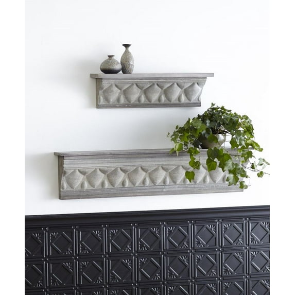 Melrose International 70477 Wall Shelf - Set of 2