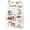 White, variant on Amadwell 39.4" Large Bakers Rack, 6-Tier Microwave Stand with Power Outlets, Kitchen Shelf with Wire Basket
