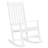 Lixada 68.5*86*115CM Wooden Rocking Chair White
