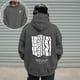 thumbnail image 1 of MHFRRA Sudaderas y Sudaderas para Hombre, Suéter Informal con Estampado, Sudadera con Capucha y Forro Cómodo para Uso Diario En Otoño E Invierno Gris oscuro, 1 of 5