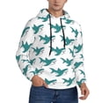 thumbnail image 2 of Lsque Cartoon Shark Pattern Casual Men's Hoodie,Hooded Sweatshirt with Kangaroo Pocket,Pullover Hoodie-Large, 2 of 7
