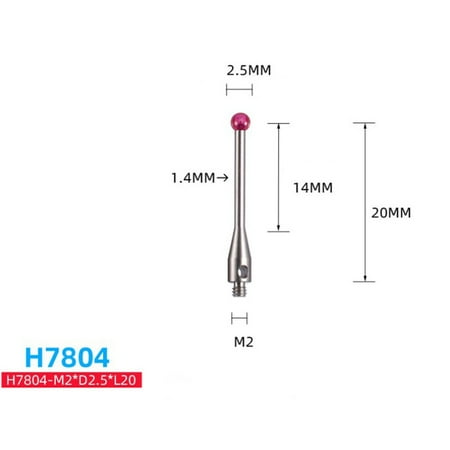 

m2 ball cmm thread and cnc measuring probe stylus point contact