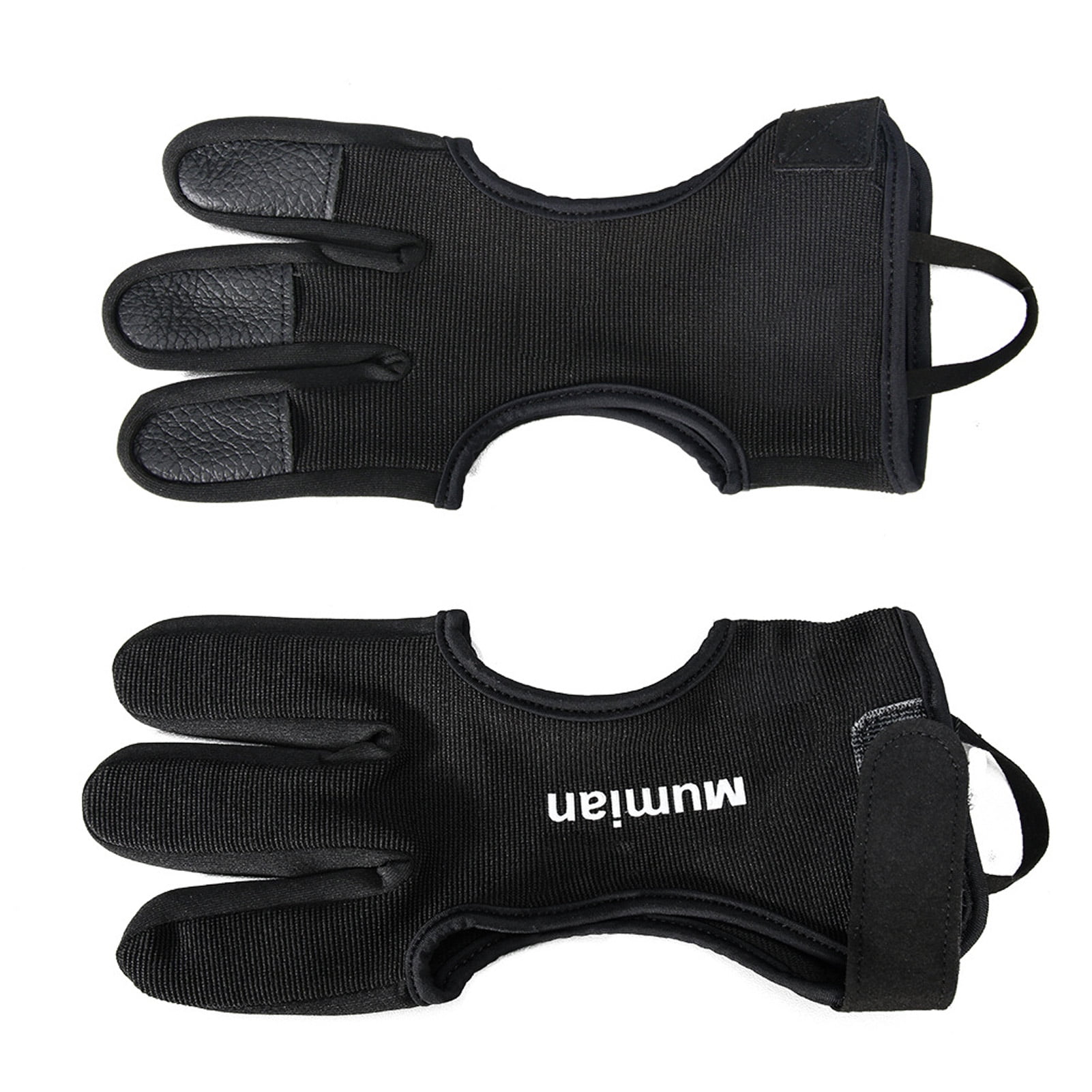 Facaimo Youth Archery Glove 3 Fingers Archery Finger Tabs Left Right